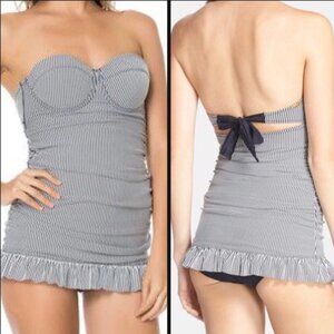 NWT Jessica Simpson 50s Pin-Up Retro Vintage One Piece Swimdress - M